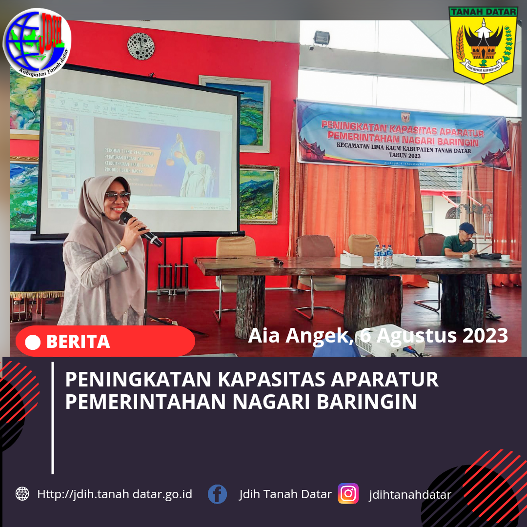 PENINGKATAN KAPASITAS APARATUR PEMERINTAHAN NAGARI BARINGIN