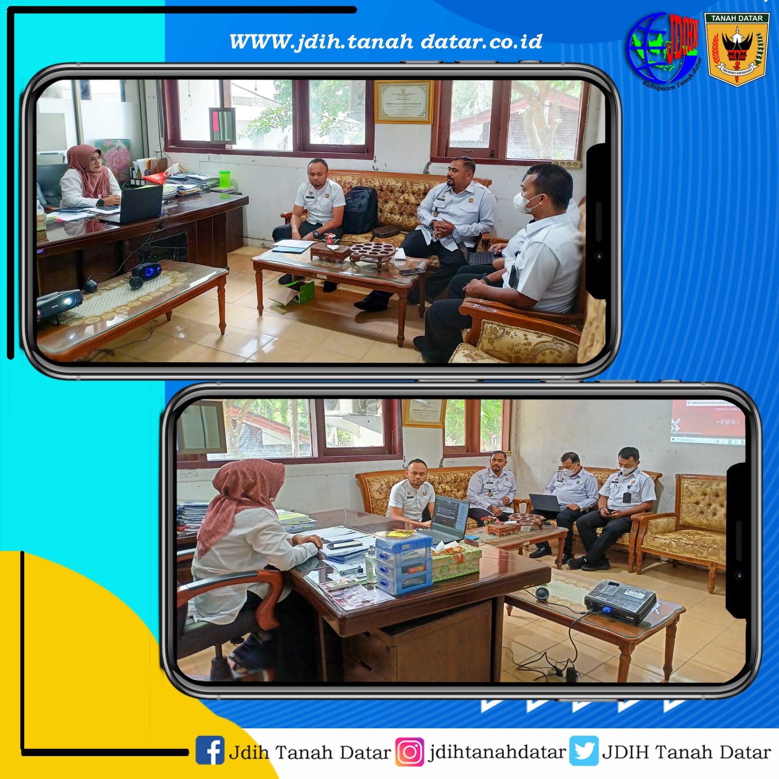 Kunjungan KANWIL KEMENKUM dan HAM Sumatera Barat ke Kabupaten Tanah datar
