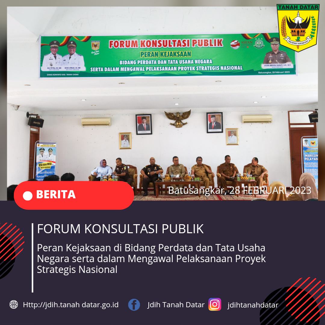 FORUM KONSULTASI PUBLIK 