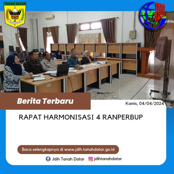 RAPAT HARMONISASI 4 RANPERBUP